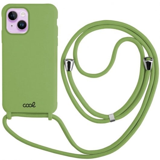 Coole, schlichte Cordhülle in Pistaziengrün für das iPhone 14
