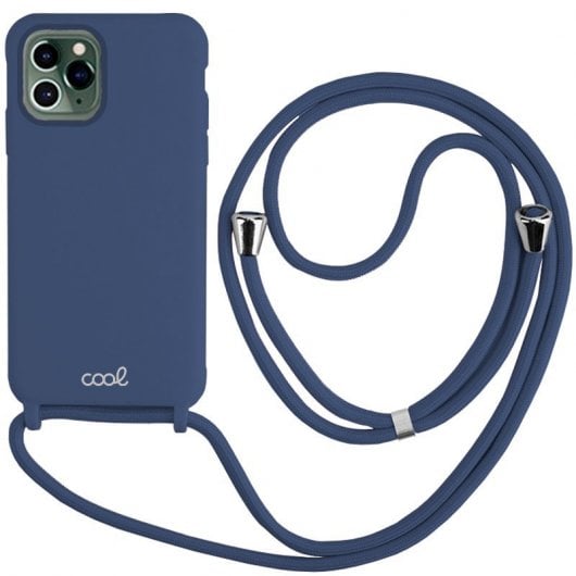 Coole schlichte Cordhülle in Marineblau für das iPhone 14 Pro