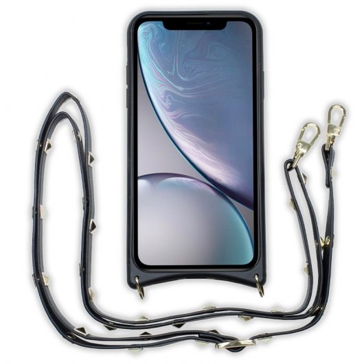 Coque Cool Black Pop-Rock Strap pour iPhone XR