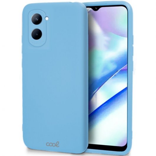 Cool Light Blue Cover Case pour Realme C33