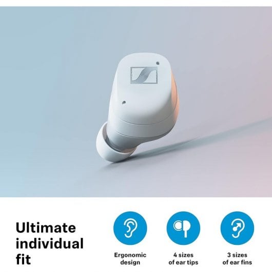 Sennheiser MOMENTUM True Wireless 3 Auriculares Bluetooth com Cancelamento de Ruído Brancos