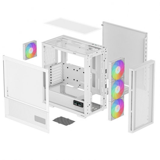 DeepCool CH560 Digital ARGB Mid Tower Cristal Templado USB 3.2 Blanca
