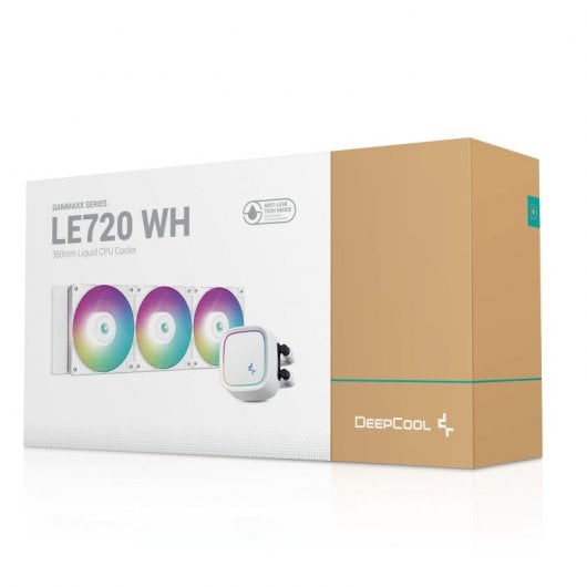 Kit di raffreddamento a liquido DeepCool LE720 ARGB 360 mm bianco