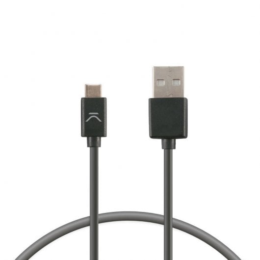 Ksix Cable de Carga USB-A/USB-C 1m Negro