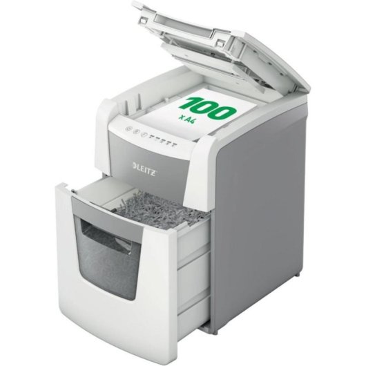 Aktenvernichter Leitz IQ AutoFeed 100 P4 Automatisch 34L Schredder