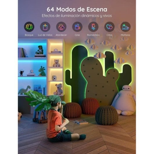 Bande LED Govee H61593A3ES 5m RGB Wi-Fi Bluetooth 16,7M couleurs intérieur