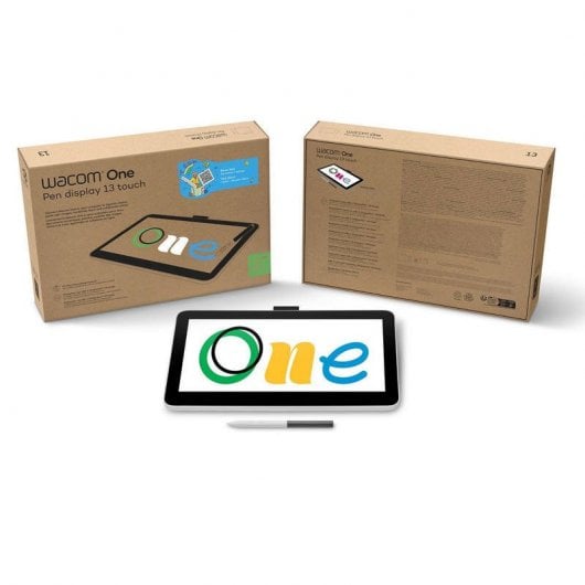 Wacom One 13 Touch Monitor Interactivo de 13.3" con Función Táctil de 10 Dedos