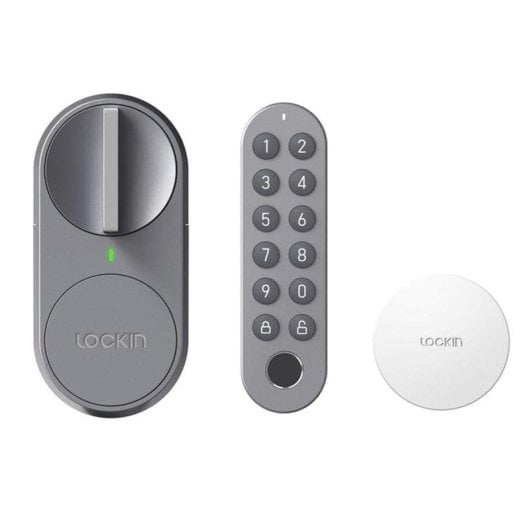 Serrure Intelligente Lockin S50 WiFi et Bluetooth Ouverture par Empreinte Digitale Code PIN et App Compatible Google Home