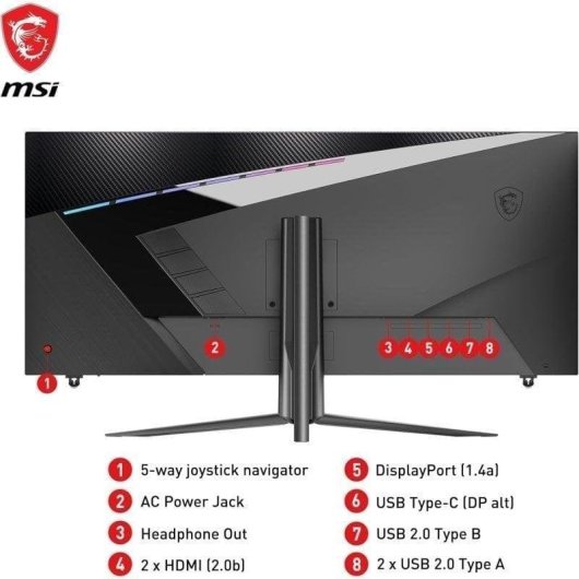 Monitor MSI MAG401QR 40" UWQHD 155Hz IPS UltraWide HDR400 USB-C 1ms