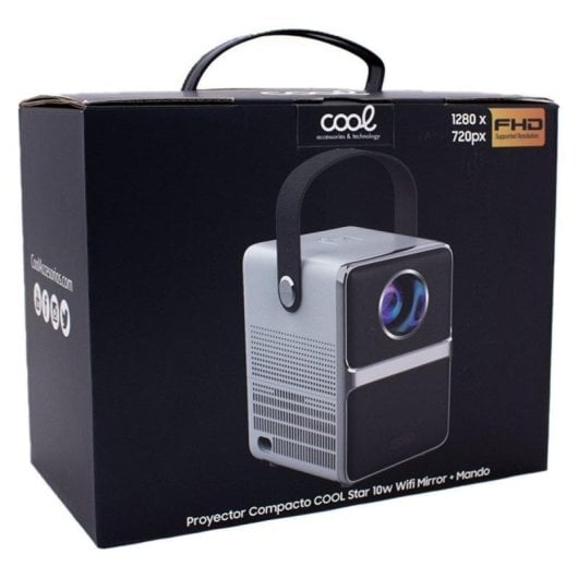 Projetor COOL STAR HD 2500 Lúmenes 200" LED LCD Portátil Altifalante Integrado Smart