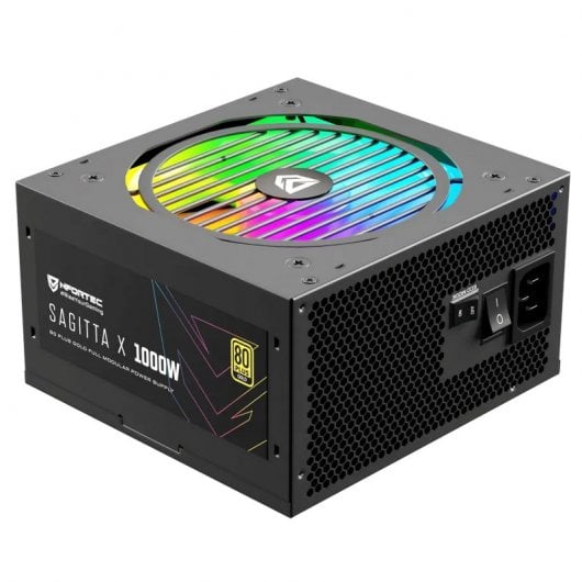 Nfortec Sagitta X 1000W PCIE 5.0 80 Plus Gold completamente modulare A-RGB