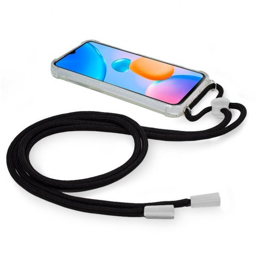 Cool Funda Cordón Negro para Xiaomi Redmi 10 5G