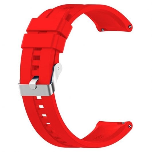 Cool Correa Universal 20mm Goma Rojo para Amazfit Bip / GTS / Bip Lite / Huawei / Samsung / COOL Oslo