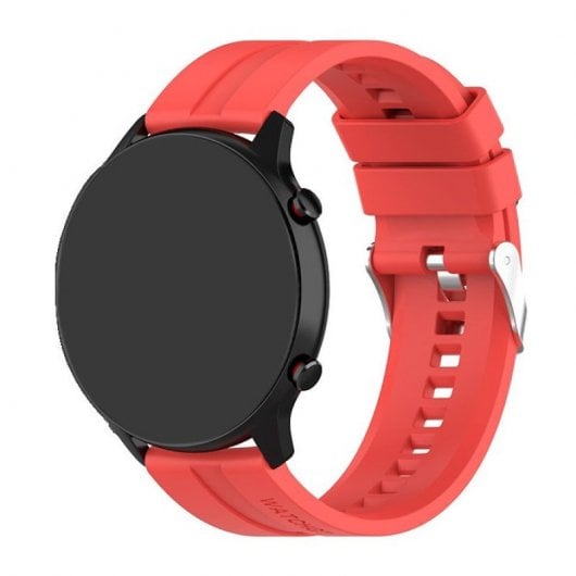 Bracelet en caoutchouc rouge universel cool 22 mm pour Amazfit GTR/Stratos/Huawei/Samsung/Cool Elite/Sunset