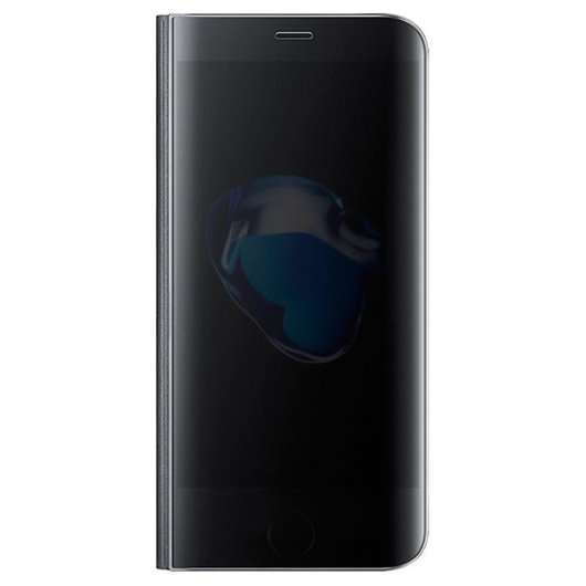 Cool Funda Flip Cover Clear View Negro para iPhone 7 Plus / iPhone 8 Plus