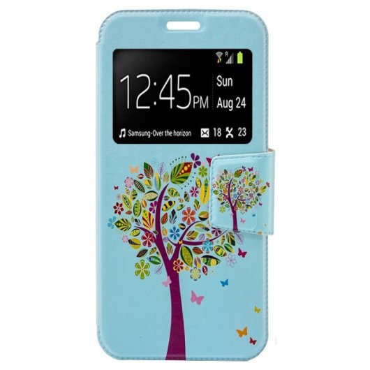 Cool Funda Flip Cover Dibujos Árbol para iPhone X / iPhone XS