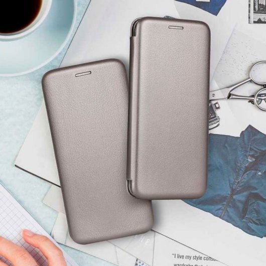 Cool Funda Flip Cover Elegance Plata para Samsung A136 Galaxy A13 5G / A04s