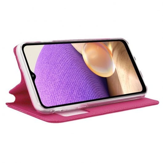 Étui à rabat rose uni cool pour Samsung A326 Galaxy A32 5G