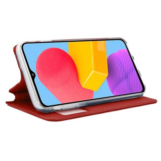 Capa Flip Flip Red Smooth Cool para Samsung M135 Galaxy M13 / A23 5G
