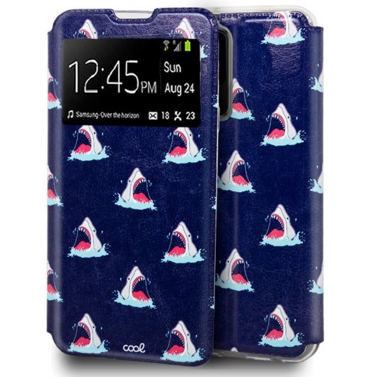 Cool Funda Flip Cover Dibujos Tiburón para Samsung G988 Galaxy S20 Ultra 5G