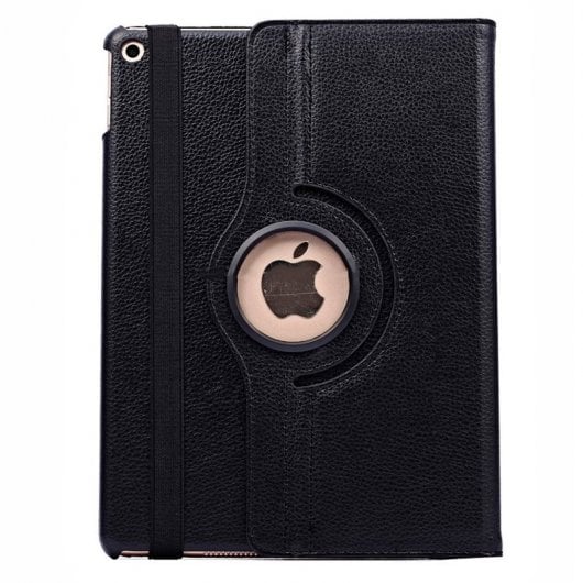 Cool Funda Giratoria Polipiel Negra para iPad Air / Air 2 / Pro / iPad 2017 / iPad 2018 hasta 9.7"
