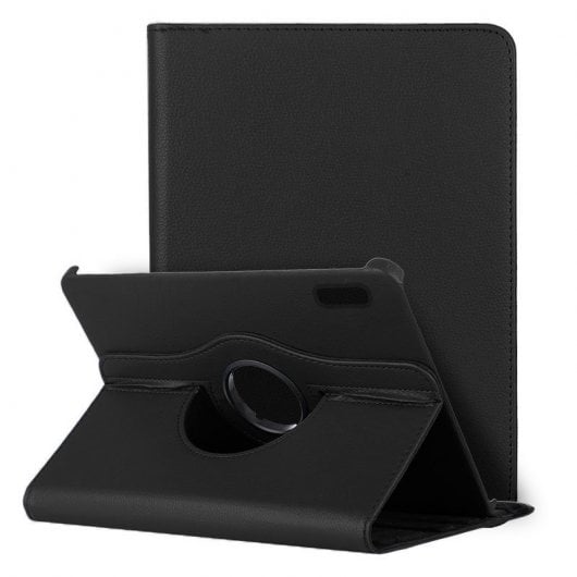 Étui rotatif en similicuir noir cool pour iPad Mini 6 (2021) / Mini 7 (2024)