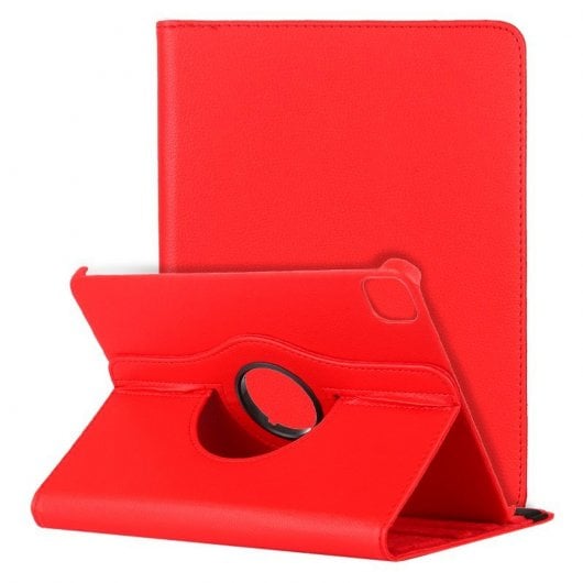 COOL Hülle für iPad Pro 12.9 (2020 / 2021 / 2022) / iPad Air 13 (2024 / 2025) Rotes Kunstleder