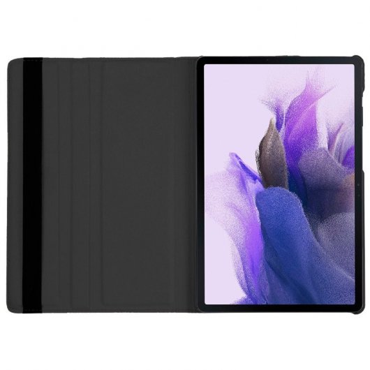 Cool Funda Giratoria Polipiel Lisa Negra para Samsung Galaxy Tab S7 FE T736 12.4"