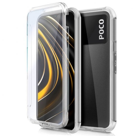 Cool Funda Silicona 3D Transparente Frontal/Trasera para Xiaomi Pocophone M3