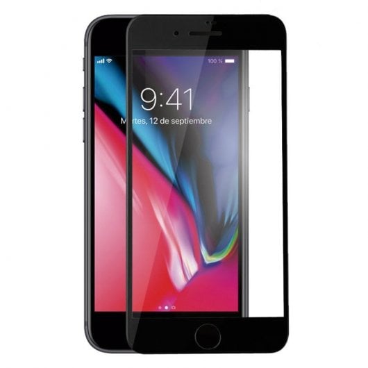 Fantastica protezione per schermo in vetro temperato nero 3D completo per iPhone 7 / iPhone 8