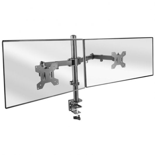 Mars Gaming MARM2 Soporte Dual de Brazo para Monitor 13"-27" VESA 100x100 Máx 8Kg Negro