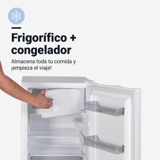 Mini réfrigérateur universel Blue Zeya 6030W 88L avec connexion 12V blanc