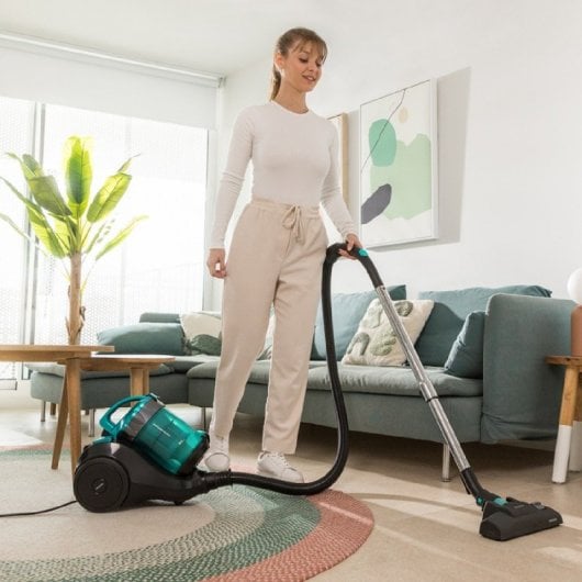 Cecotec Conga Rockstar Multicyclonic Compact Plus Aspirador Trenó Sem Saco 800W 2.5L