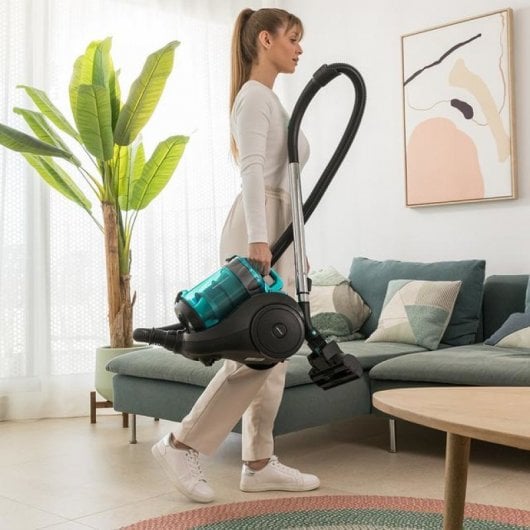 Cecotec Conga Rockstar Multicyclonic Compact Plus Aspirador Trenó Sem Saco 800W 2.5L