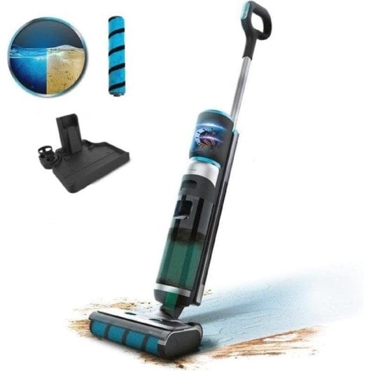 Aspirador Lava e Aspira sem Fio Cecotec FreeGo Wash&Vacuum 200W 35min Depósito Duplo