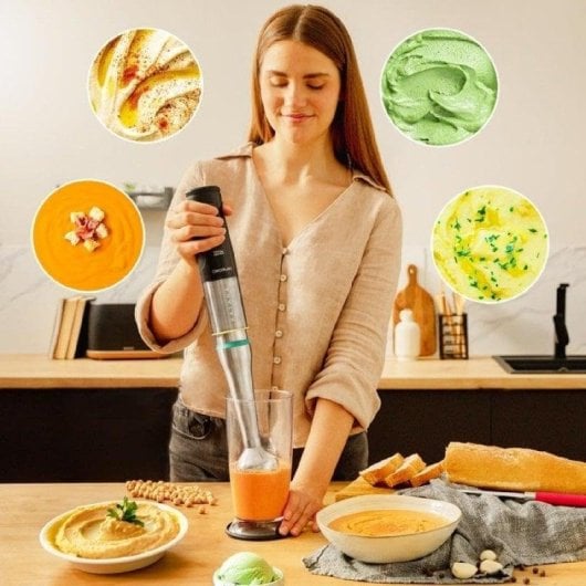 Licuadora Cecotec Katana 12 Chop B 1200W 21 velocidades acessórios XL