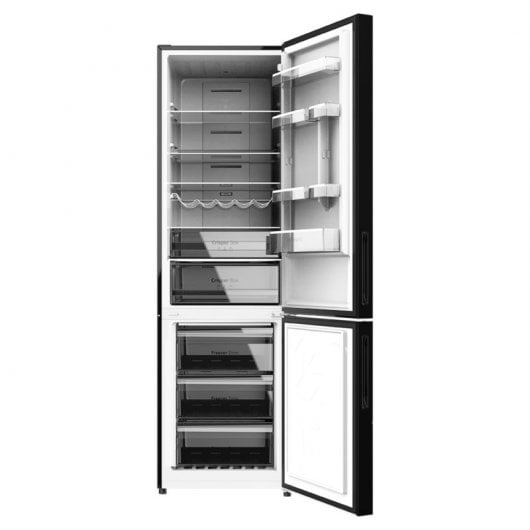Cecotec Bolero CoolMarket Combi 356 Black Glass D Frigorífico Combi D Cristal Negro
