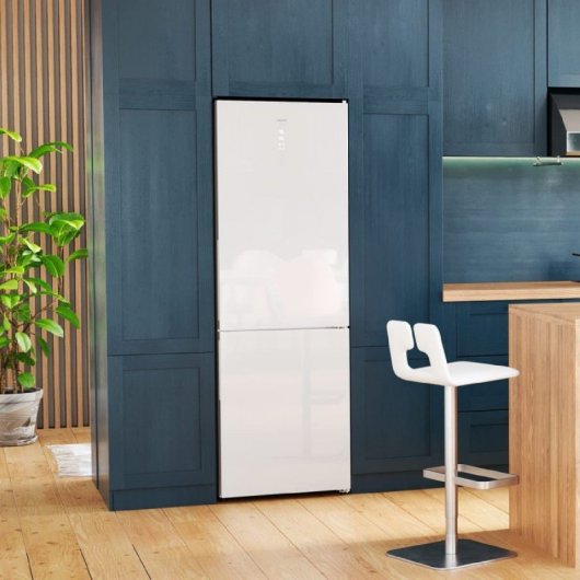 Cecotec Bolero CoolMarket Combi 356 White Glass D Frigorífico Combi D Cristal Blanco