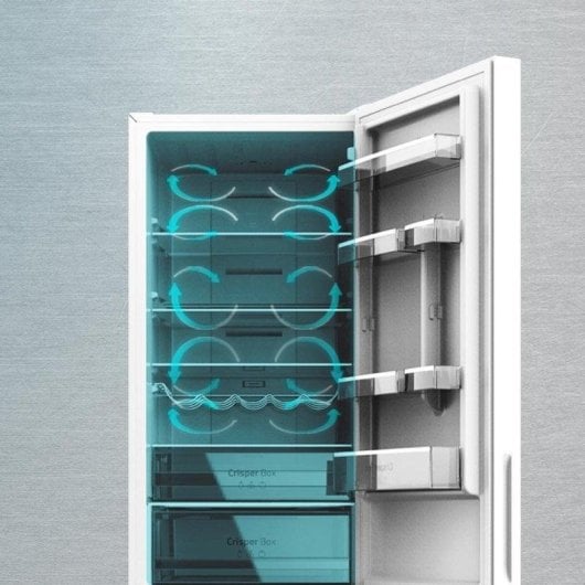 Cecotec Bolero CoolMarket Combi 356 White Glass D Frigorífico Combi D Cristal Blanco