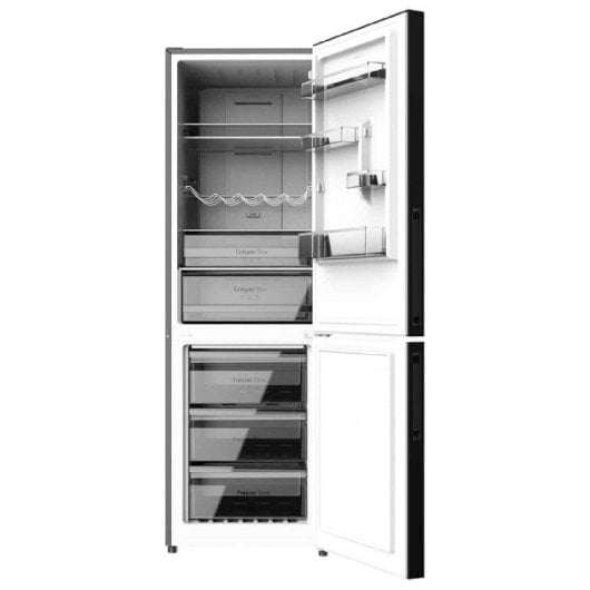 Cecotec Bolero CoolMarket Combi 322 Glass Black D Frigorífico Combi D Cristal Negro