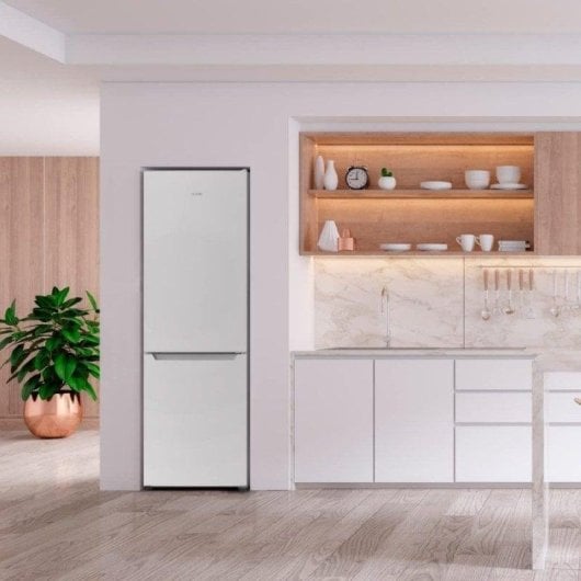 Kühlschrank Combi Cecotec Bolero CoolMarket Combi 250 White E Total No Frost 180cm 250L E Weiß Türalarm