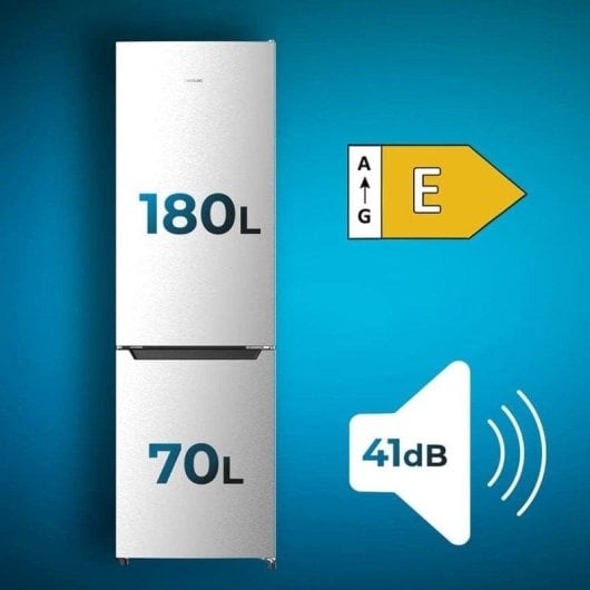 Cecotec Bolero CoolMarket Combi 250 Inox Frigorífico Combi E Acero Inoxidable