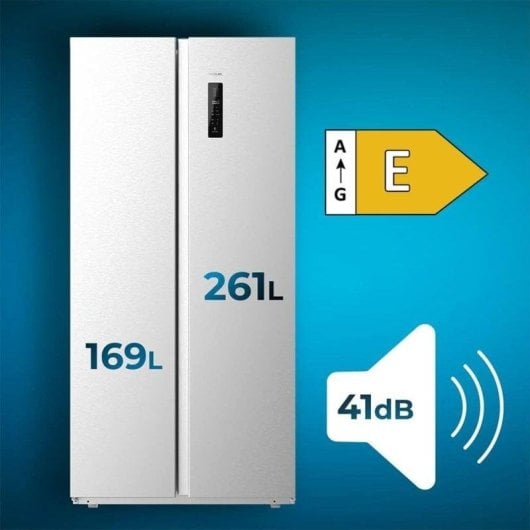 Kühlschrank Amerikanisch Cecotec Bolero CoolMarket SBS 430 White Total No Frost 176cm 430L E Weiß