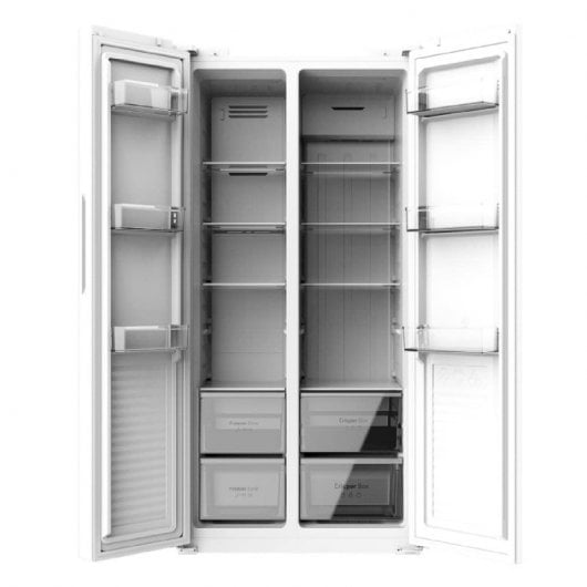 Cecotec Bolero CoolMarket SBS 430 White Frigorífico Americano Dos Puertas E Blanco