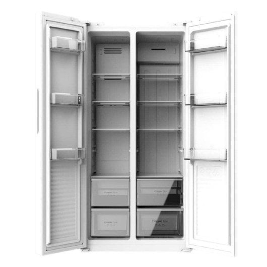 Kühlschrank Amerikanisch Cecotec Bolero CoolMarket SBS 430 White Total No Frost 176cm 430L E Weiß