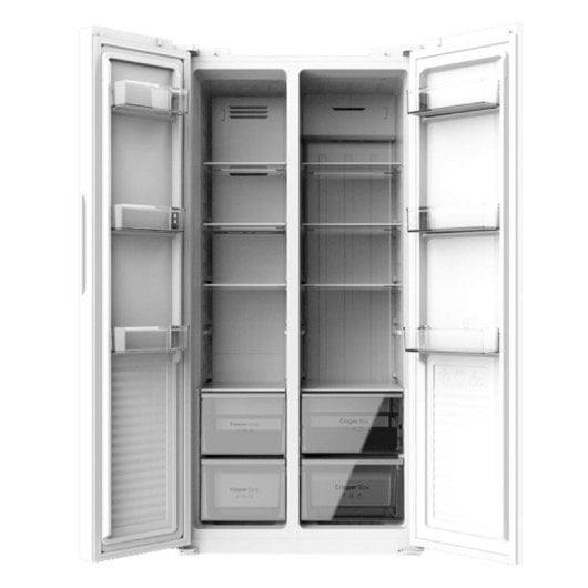 Kühlschrank Amerikanisch Cecotec Bolero CoolMarket SBS 430 White Total No Frost 176cm 430L E Weiß