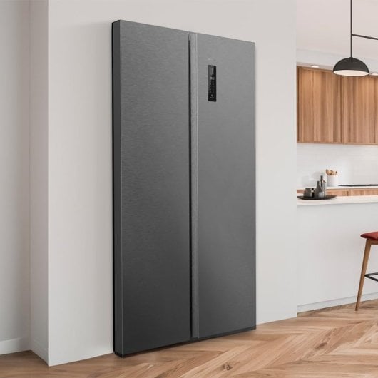 Cecotec Bolero CoolMarket SBS 430 Dark Frigorífico Americano Side by Side E Acero Inoxidable
