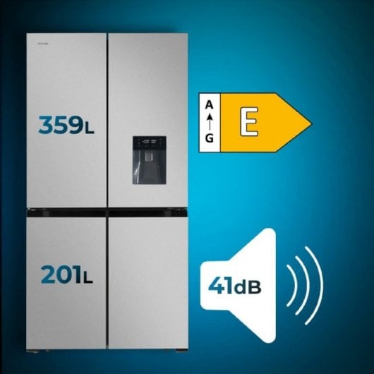 Cecotec Bolero CoolMarket 4D 564 Inox Frigorífico Americano E Inox