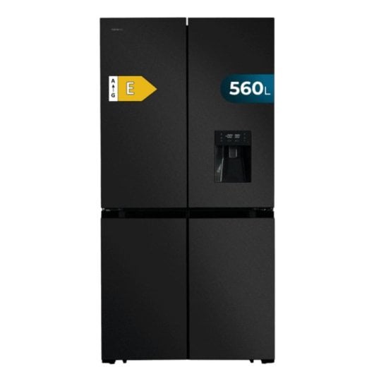 Cecotec Bolero CoolMarket 4D 564 Dark Frigorífico Americano 4 Puertas E Negro