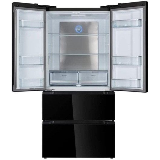 Frigorífico Americano Cecotec Bolero CoolMarket FD 510 Glass Total No Frost 183cm 510L E Negro Display Door Inverter